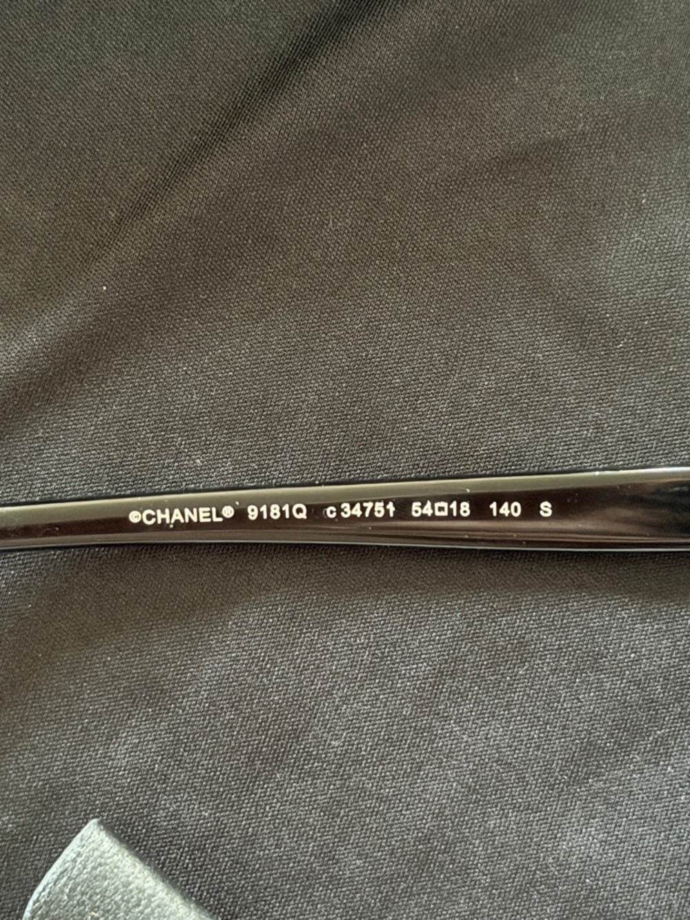 CHANEL Black Oval Sunglasses with Quilted Case and Bow Accent - Picture 4 of 6